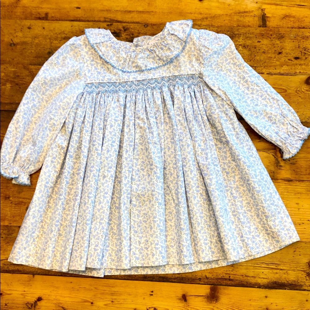 Shrimp and Grits Kids Smocked Dress